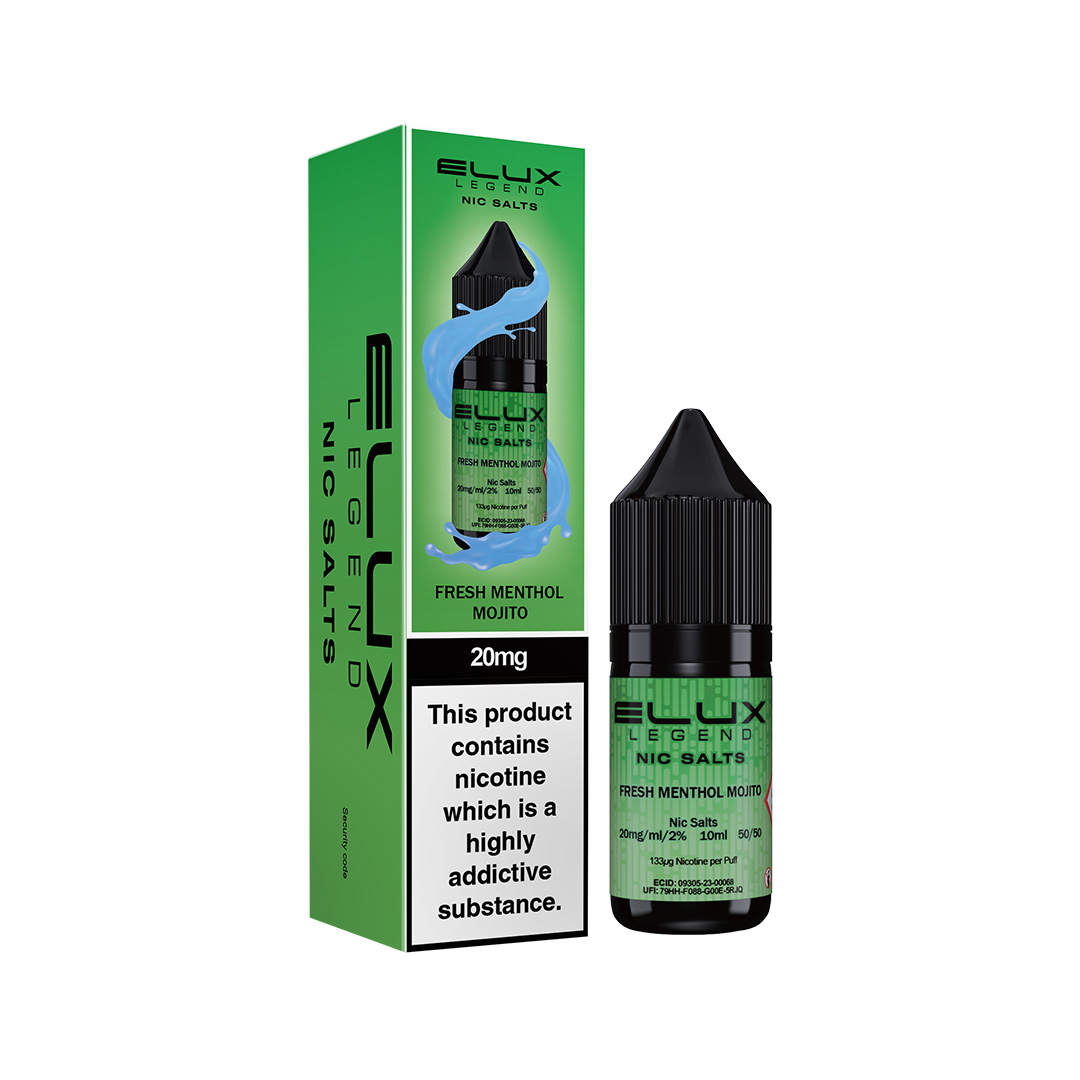 ELUX LEGEND FRESH MENTHOL MOJITO NIC SALT E - LIQUID