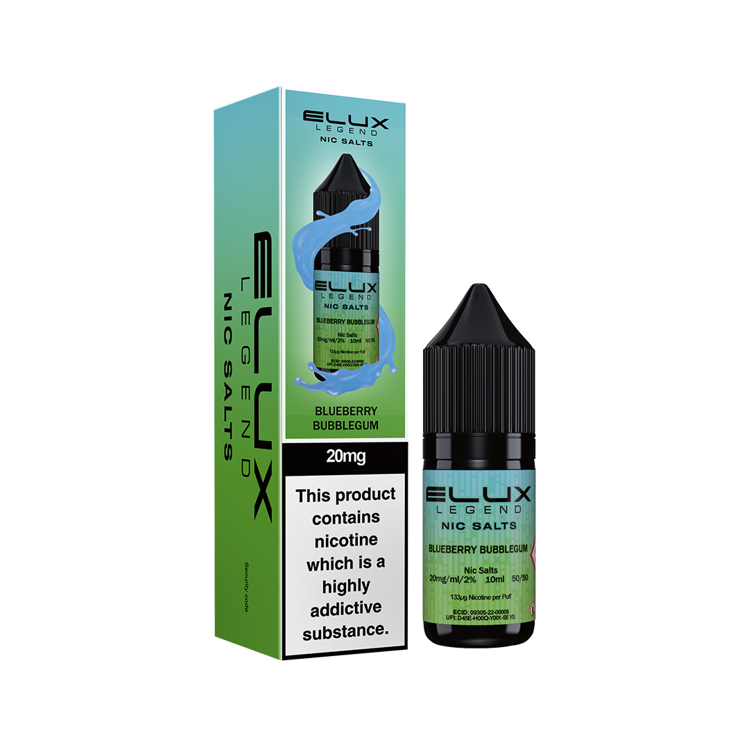ELUX LEGEND BLUEBERRY BUBBLEGUM NIC SALT E - LIQUID