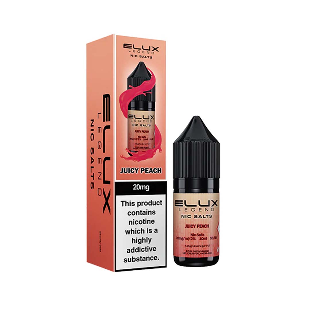 ELUX LEGEND JUICY PEACH NIC SALT E - LIQUID