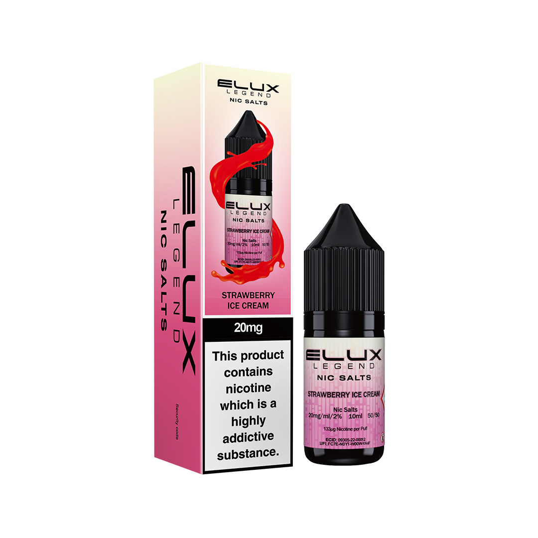 ELUX LEGEND STRAWBERRY ICE CREAM NIC SALT E - LIQUID