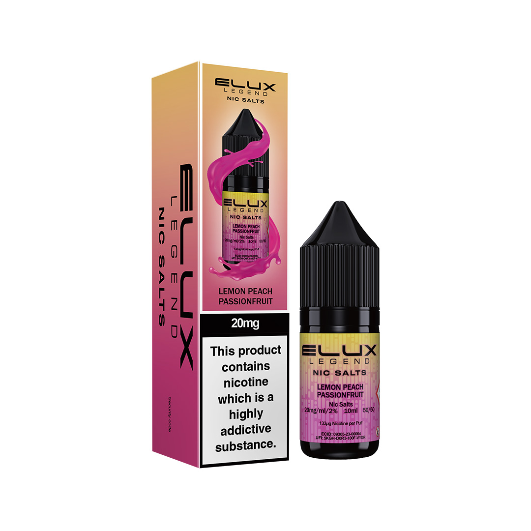 ELUX LEGEND LEMON PEACH PASSION FRUIT NIC SALT E - LIQUID