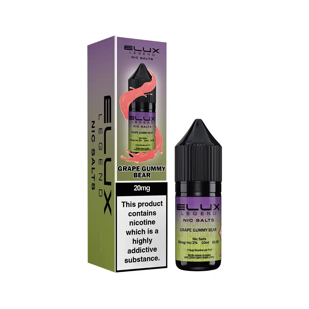 ELUX LEGEND GRAPE GUMMY BEAR NIC SALT E - LIQUID