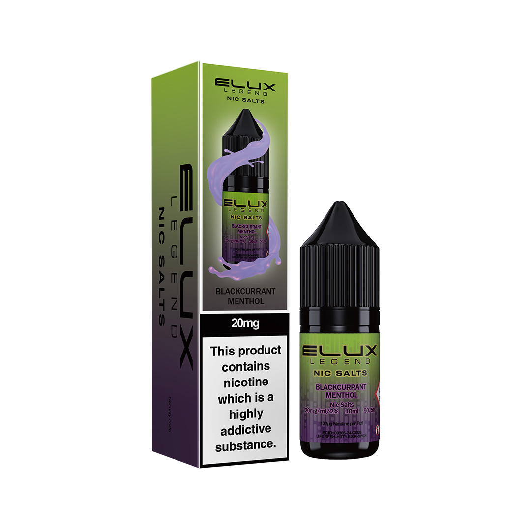 ELUX LEGEND BLACKCURRANT MENTHOL NIC SALT E - LIQUID