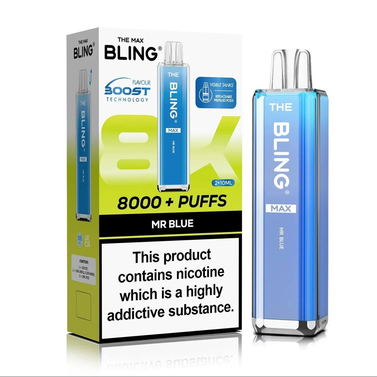 The Crystal Bling Max 8K Pod Kit Box of 5