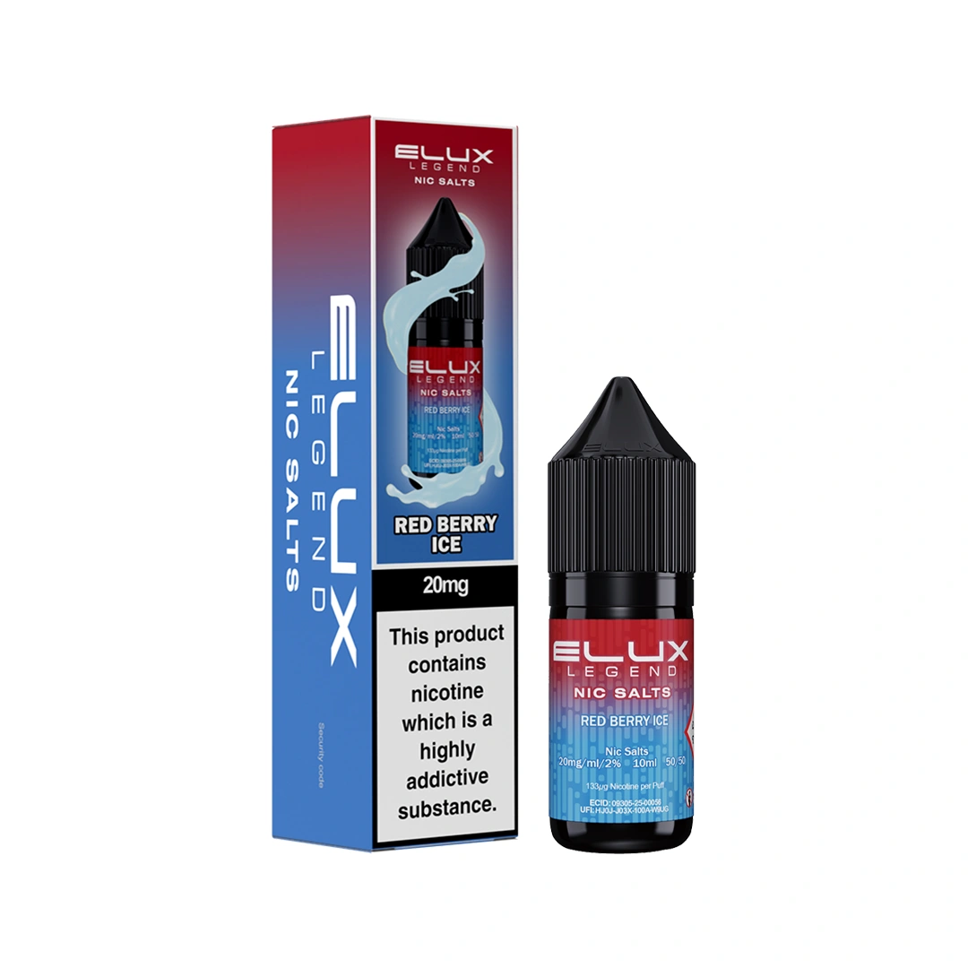 ELUX LEGEND RED BERRY ICE NIC SALT E - LIQUID