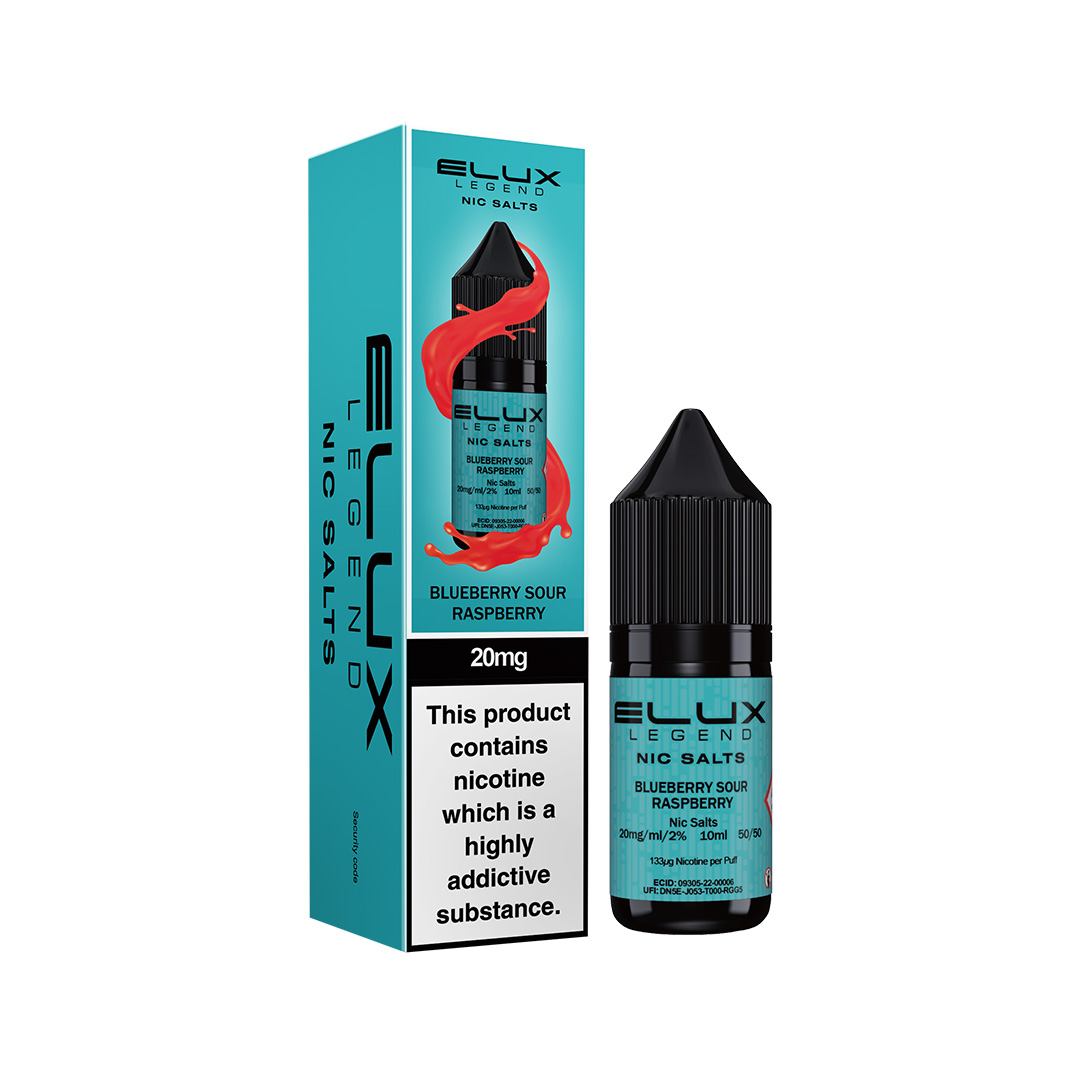 ELUX LEGEND BLUEBERRY SOUR RASPBERRY NIC SALT E - LIQUID